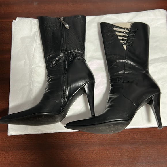 Enrico Del Gatto High Heel Leather Boots - Picture 2 of 13
